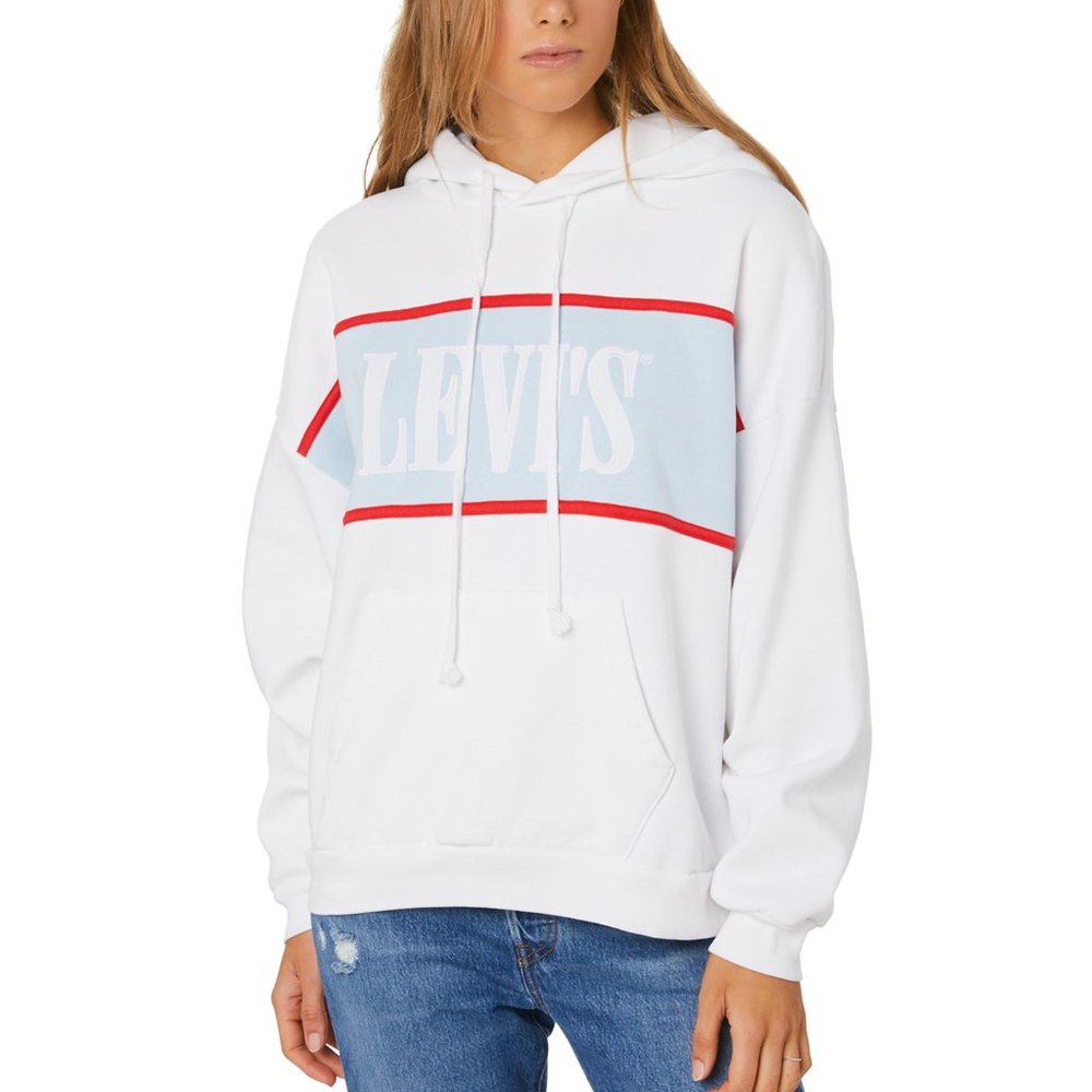 Levi's White Hooded Sweatshirt